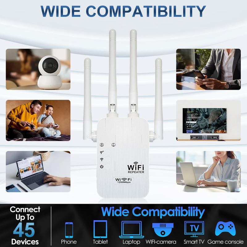 🎁 Dernier jour : 50 % de réduction ! 🔥 Amplificateur Wi-Fi 2025 – 1200 Mbit/s, double bande (5 GHz / 2,4 GHz) 📶 Amplification maximale du signal – connexion stable dans toute la maison !